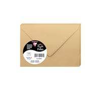 Clairefontaine Enveloppes 5480C Paquet de 20 Mini 7,5 x 10 cm Caramel 120 g/m² Fermeture gommée