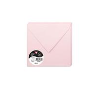 Clairefontaine Enveloppes gommées 5483C Pollen paquet de 20 165x165 mm 120 g/m² Rose