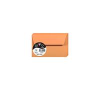 Clairefontaine 5491C - Paquet de 20 Enveloppes Auto-Adhésives - Format 9x14cm - 120g/m² - Coloris Clémentine - Invitation Evènements et Correspondance - Gamme Pollen - Papier Premium Lisse