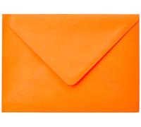 Clairefontaine 5492C - Paquet de 20 Enveloppes Gommées - Format C5 16,2x22,9cm - 120g/m² - Coloris Clémentine - Invitation Evènements et Correspondance - Gamme Pollen - Papier Premium Lisse