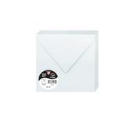 Clairefontaine 5493C Pack 20 Enveloppes gommées 16,5x16,5 cm 120g Bleu