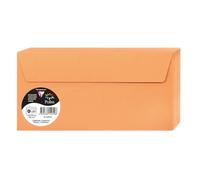 Clairefontaine Enveloppes auto-adhésives 5495C DL 11x22 cm 120 g/m² Paquet 20 Clémentine Gamme Pollen