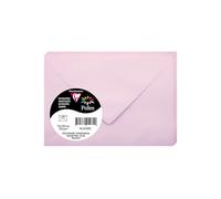 Clairefontaine Enveloppes 5530C – Paquet de 20 Mini 7,5x10 cm Rose dragée 120 g/m² fermeture gommée