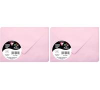 Clairefontaine 5530C - Paquet de 20 Enveloppes Mini Format 7,5x10cm Rose Dragée - 120g/m² - Fermeture gommée - Invitation Evènements et Correspondance - Gamme Pollen - Papier Lisse