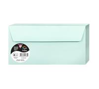 Clairefontaine Enveloppes auto-adhésives Pollen 55335C DL 11x22 cm 120g/m² Vert jade Paquet 20