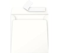 Clairefontaine 55433C - Carton de 200 Enveloppes Gommées - Format Carré (16,5x16,5cm) - 120g/m² - Coloris Ivoire - Invitation Evènements et Correspondance - Gamme Pollen - Papier Premium Lisse