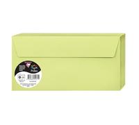Clairefontaine Enveloppes auto-adhésives 55475C DL 11x22 cm 120 g/m² Vert Bourgeon Paquet de 20