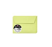 Clairefontaine 55476C - Paquet de 20 Enveloppes Auto-Adhésives - Format C6 11,4x16,2cm - 120g/m² - Coloris Vert Bourgeon - Invitation Evènements et Correspondance - Gamme Pollen - Papier Premium Lisse
