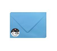 Clairefontaine 5552C Paquet de 20 Grandes Enveloppes 16,2x22,9cm Turquoise - 120g/m² - Format C5 - Fermeture gommée - Invitation Evènements et Correspondance - Gamme Pollen - Papier Lisse
