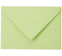 Clairefontaine 555472C Paquet de 20 Grandes Enveloppes 16,2x22,9cm Vert Bourgeon - 120g/m² - Format C5 - Fermeture gommée - Invitation Evènements et Correspondance - Gamme Pollen - Papier Lisse