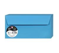 Clairefontaine 5555C Pack 20 Enveloppes 11x22 cm 120g Bleu turquoise