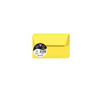 Clairefontaine 5561C - Paquet de 20 Enveloppes Auto-Adhésives - Format 9x14cm - 120g/m² - Coloris Jaune Soleil - Invitation Evènements et Correspondance - Gamme Pollen - Papier Premium Lisse