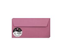 Clairefontaine Enveloppes DL Rose hortensia 120 g Auto-adhésives Lot 20 11×22 cm Papier lisse