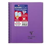 Clairefontaine 556805C Cahier à Spirale Koverbook Violet - 17x22 - 160p