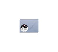 Clairefontaine 55720C Paquet de 20 Enveloppes Mini Format 7,5x10cm Bleu Lavande - 120g/m² - Fermeture gommée - Invitation Evènements et Correspondance - Gamme Pollen - Papier Lisse