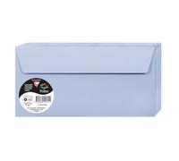 Clairefontaine Enveloppes Pollen DL 110 x 220 mm 120 g Bleu lavande Paquet de 20
