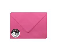 Clairefontaine 5572C Paquet de 20 Grandes Enveloppes 16,2x22,9cm Rose Fuchsia - 120g/m² - Format C5 - Fermeture gommée - Invitation Evènements et Correspondance - Gamme Pollen - Papier Lisse