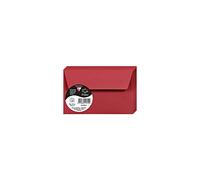 Clairefontaine 5581C - Paquet de 20 Enveloppes Auto-Adhésives - Format 9x14cm - 120g/m² - Coloris Rouge Groseille - Invitation Evènements et Correspondance - Gamme Pollen - Papier Premium Lisse