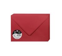 Clairefontaine Enveloppes Pollen C5 16,2x22,9 cm 120 g/m² Rouge groseille Paquet de 20