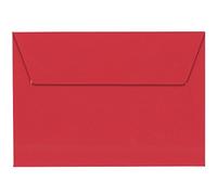 Clairefontaine Enveloppes C6 Rouge groseille 120 g auto-adhésives papier lisse Lot 20 - Pollen