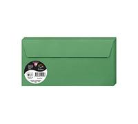 Clairefontaine 5595C - Paquet de 20 Enveloppes Auto-Adhésives - Format DL 11x22cm - 120g/m² - Coloris Vert Sapin - Invitation Evènements et Correspondance - Gamme Pollen - Papier Premium Lisse