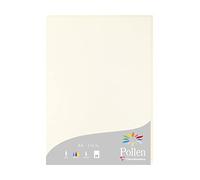 Clairefontaine 56010C - Étui de 25 Feuilles - Format A4 (21x29,7cm) - 210g/m² - Coloris Blanc Naturel - Papier d'Invitation Evènements et Correspondance - Gamme Pollen - Papier Premium