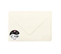 Clairefontaine 56040C Paquet de 20 Grandes Enveloppes 16,2x22,9cm Blanc naturel - 120g/m² - Format C5 - Fermeture gommée - Invitation Evènements et Correspondance - Gamme Pollen - Papier Premium