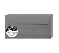 Clairefontaine Enveloppes DL Pollen 5635C Gris acier 120 g Auto-adhésives 110×220 mm Lot 20