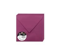 Clairefontaine Enveloppes 5763C – Paquet 20 gommées 16,5×16,5 cm 120 g/m² Framboise