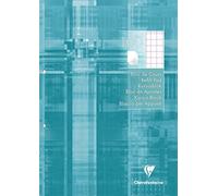 Clairefontaine Bloc de cours 5810C A4 Turquoise 200 pages Quadrillé 10x10 avec marge Papier 90 g