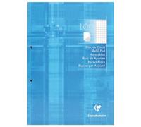 Clairefontaine - 5815Cpack - Un lot de 5 Blocs de Cours Encollés Perforés Bleu Ciel, A4 21x29.7 cm, 200 Pages Petits Carreaux avec Marge, 90 g, Couverture Carte Pelliculée