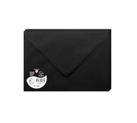 Clairefontaine Enveloppes 5832C C5 16,2×22,9 cm Noir 120 g/m² Paquet de 20 Fermeture gommée