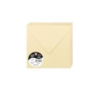Clairefontaine 5843C Pack 20 Enveloppes gommées 16,5x16,5 cm 120g Chamois