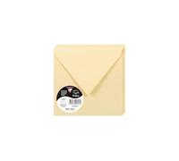 Clairefontaine 5848C Pack 20 Enveloppes gommées 14x14 cm 120g Chamois