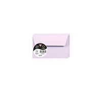Clairefontaine 5861C - Paquet de 20 Enveloppes Auto-Adhésives - Format 9x14cm - 120g/m² - Coloris Lilas - Invitation Evènements et Correspondance - Gamme Pollen - Papier Premium Lisse