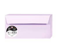 Clairefontaine Enveloppes auto-adhésives 5865C DL 11x22 cm 120 g/m² Lilas - Paquet 20