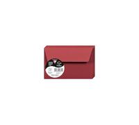 Clairefontaine Enveloppe 90x140 mm 120 g Bordeaux avec bande de protection – Pqt 20