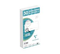 Clairefontaine Enveloppes 5925C DL 110×220 mm Paquet de 50 Blanches Auto-adhésives 80 g/m²