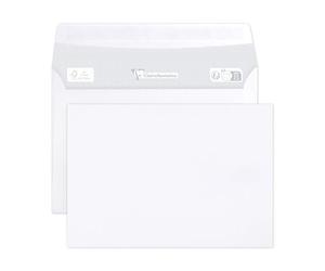 Clairefontaine 5946C - Boite 500 Enveloppes Blanches C6 Auto-Adhésives 80g