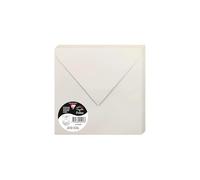 Clairefontaine Enveloppes 5953C - Paquet 20 gommées 16,5 x 16,5 cm 120 g/m² Gris Perle