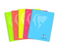 Clairefontaine 598723C - Cahier Spirale Mimesys A4+ 240p PC 4T Fluo Polypro