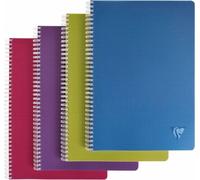 Clairefontaine 5x cahier à spirales A5 90 feuilles 90g damier Linicolor assorted 329506C