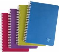 Clairefontaine 5x cahier à spirales A5 90 feuilles 90g ligné couverture assortie 329546C
