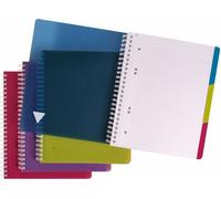Clairefontaine 5x livre & couverture 16x21cm 90 feuilles quadrillées assorties 329755C