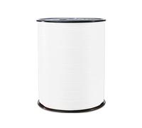 Clairefontaine 601501C - Une Bobine de Ruban Bolduc Mat - 250mx10mm - Blanc - Ruban décoratif cadeau, DIY, Emballage Cadeau
