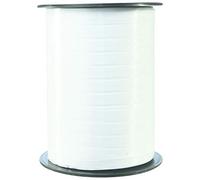 Clairefontaine 601701C - Une bobine de Ruban Bolduc Lisse - 500mx0,7 cm - Blanc - Ruban décoratif cadeau, DIY, Emballage Cadeau