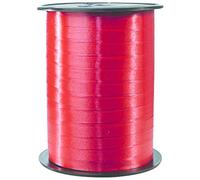 Clairefontaine 601706C - Une bobine de Ruban Bolduc Lisse - 500mx0,7 cm - Rouge - Ruban décoratif cadeau, DIY, Emballage Cadeau