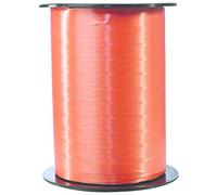 Clairefontaine 601758C - Une bobine de Ruban Bolduc Lisse - 500mx0,7 cm - Orange - Ruban décoratif cadeau, DIY, Emballage Cadeau