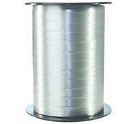Clairefontaine 601776C - Une bobine de Ruban Bolduc Lisse - 500mx0,7 cm - Argent - Ruban décoratif cadeau, DIY, Emballage Cadeau