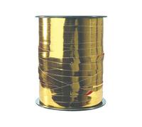 Clairefontaine 602072C - Une bobine de Ruban Bolduc Métallisé - 250mx7mm - Jaune Cognac - Ruban décoratif cadeau, DIY, Emballage Cadeau